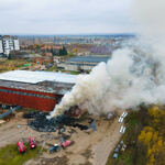 Feuer im Industriegebiet